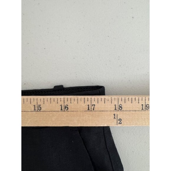 J.Crew Wide-leg Essential pant in linen wide leg classic 90s black sz 14 - Picture 5 of 10